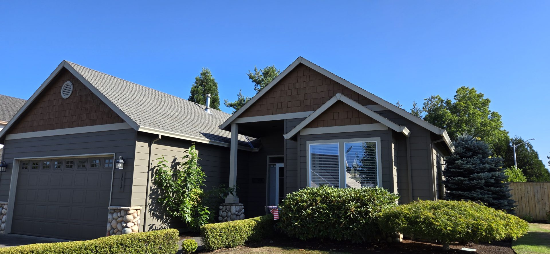 House exterior with blue siding